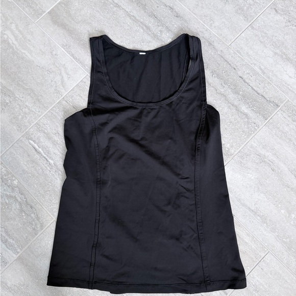 Lululemon Black Yoga Tank Open Lattice Back Athletic Top Women’s Size 6 - Picture 12 of 13